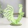 Easter stand "Cockerel" 14.5x10.3x10 cm (set of 5 parts) Salad
