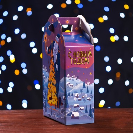 Gift box "Fantasy" in purple 16 x 7.5 x 26 cm-3