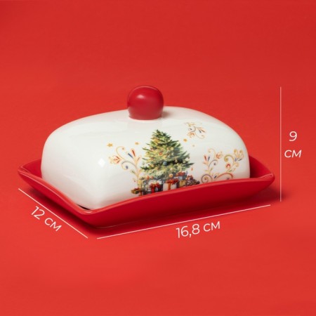 New Year's Dolyana Magic Wood, 16.8 × 12 × 9 cm, red color-7