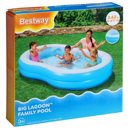 The inflatable “Big Laguna” pool, 262 x 157 x 46 cm, from 3 years old, 54117 Bestway-6