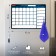 Planing for a magnetic refrigerator for a month 42 x 30 cm, Brauberg, with marker and salph