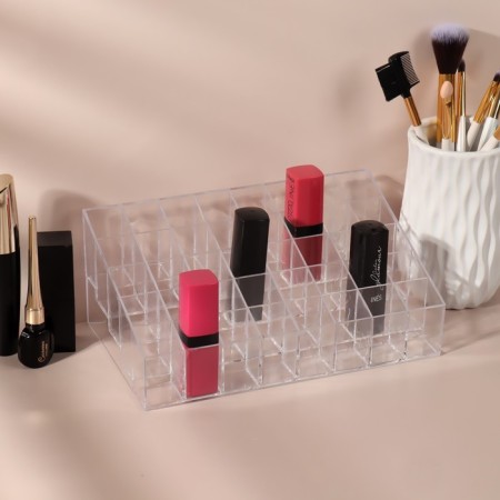Organizer for storing manicure/cosmetic supplies, 40 sections, 19 × 12 × 8 cm, color transparent color-1
