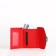 Women's wallet on the button, red color