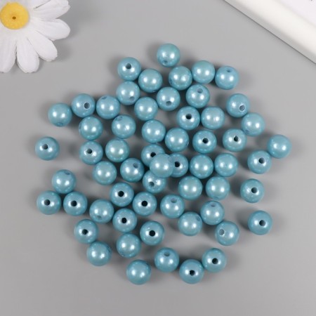 Set of beads "Pearls" d 12 mm, 250 gr, gray-blue
