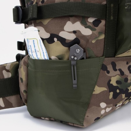 Tourist backpack, 50 l, lightning department, 3 outer pockets, huntsman, camouflage color-6