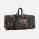 Road bag on a zipper, with an increase, 3 outer pockets, a long belt, camouflage color/green