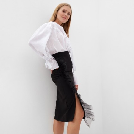 Women's skirt Minaku: Partydress Black Color, Rr. 46-2
