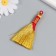 Suspension Textile "Golden broom. Hieroglyph - wealth" 7.5 cm
