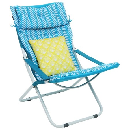 Swess chair, mattress+pillow, turquoise color-5