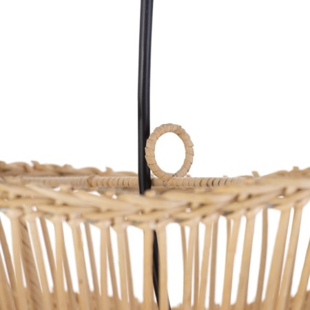 Ceiling light from rattan "Reflection" 1x120W, E27, 52x52x50 cm-6