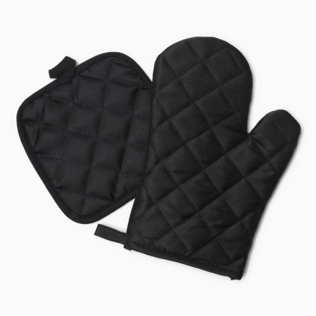 Kitchen set 2 objects of the share color is black, a brush 17*17 cm, mittens 26*16 cm, 100% p/e-2