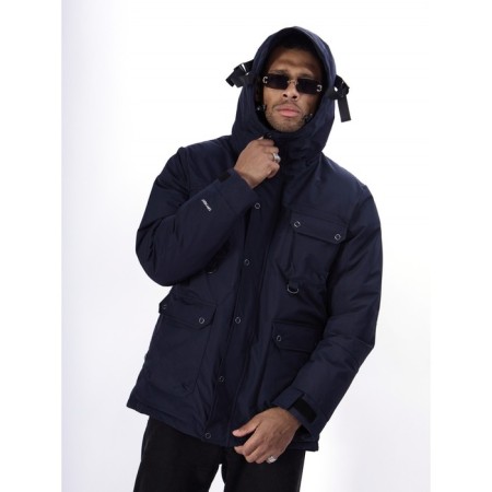 Ski jacket men's, size 52, the color is dark blue-22