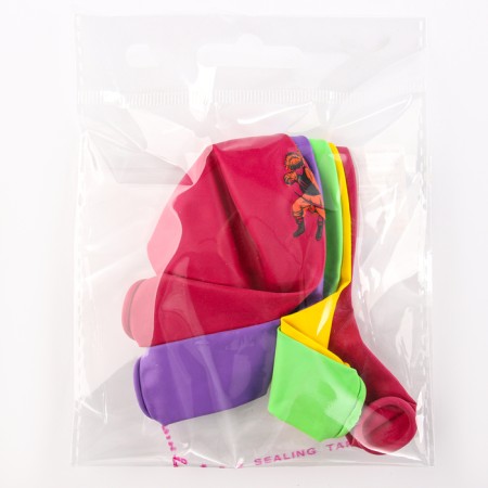 Latex ball 12 "Anime Ninja", pastel, set of 5 pcs., Mix-1