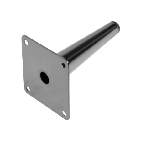 Furniture support Cappio OP07, h = 150mm, thick thickness 1.8, glossy color black-3