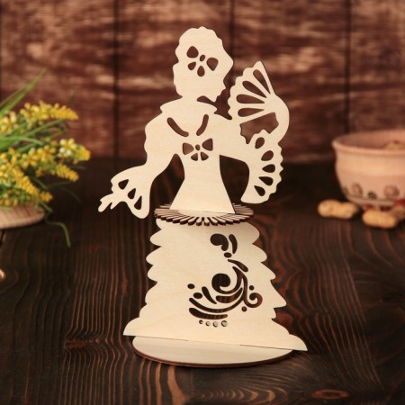 Napkin "lady with fan", 23.5 × 16 × 0.3 cm-1