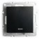 1-clavic switch with an indicator (mechanism), Stekker series Erna, PSW10-9101-03, black