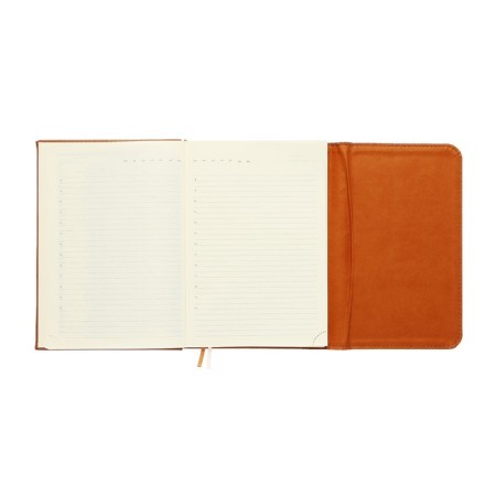Leduced Diary A5, 160 sheets, Devente.irene, solid combined cover of artificial leather, cream block 70 g/m2, beige-9