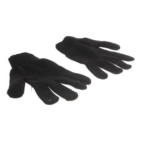 Garden gloves, x/b, knitting class 7, acrylic, black-2