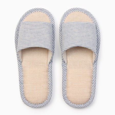 Women's slippers with an open nose, size 40-41, blue-4