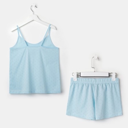 Pajamas kaftan "peas" shorts, top, p. 40-42, blue-8
