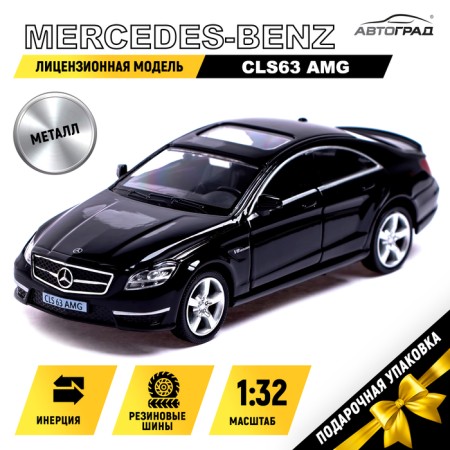Metal Mercedes-Benz CLS63 AMG, 1:32, doors, inertia, black color open