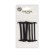 A set of shoes for shoes, 6 pcs, silicone, round, d = 3 mm, 6.5 cm, black color