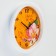 Wall watches, D-28 cm, interior, "flowers", silent