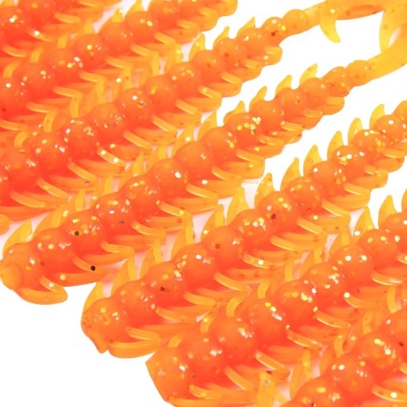 Twizter Yaman Pro Ruff, r.7.6 cm, color #03 - Carrot Gold Flake, apple. 10 pcs.-3