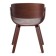 Lando chair (Mod, 8036) wood / fabric, nut / gray 59x53x75 cm