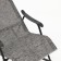 Skachaka chair "Naroch", 110 x 62 x 94 cm, black frame, gray seat