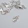 Decor for creativity Metal "Angel" silver 1.8x1 cm