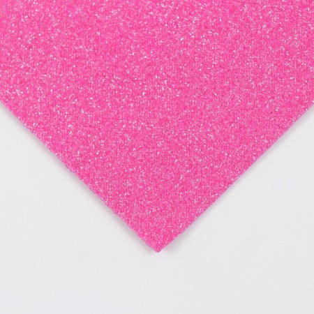 Foamiran glitter 2 mm, 50x50 cm, raspberry n04-1
