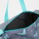 Sports bag with lightning, long belt, gray/turquoise color