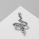 Brooch "Dragon", silver color