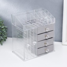 Casket for jewelry and cosmetics plastic 