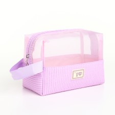 Lightning cosmetic bag, lilac color