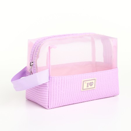 Lightning cosmetic bag, lilac color