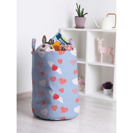 Basket for toys "Inspired hearts, size 35x50 cm