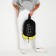 Backpack School Youth Torba, department on the screed with a lace, black/yellow color