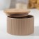 Ceramic bank for bulk products "Smoke", 570 ml, beige color