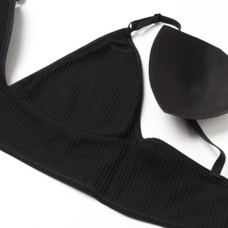 Female set (top, panties) Black color, size 42-44-4