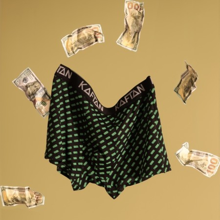 Panties men's boxers KAFTAN "Money", Black size 46