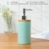 A set of accessories for the bathroom "Nature", 3 items (dispenser 400 ml, 2 cups, on a stand), mint color
