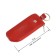 Key of zipper, length 13 cm, red color