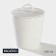 Porcelain Bank for bulk products with a Magistro Rodos lid, 600 ml, white color