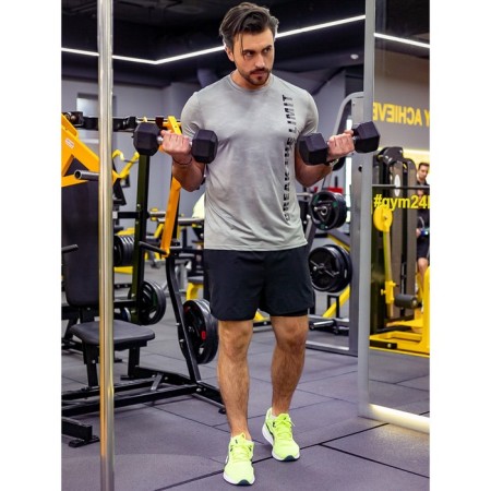 Sports T -shirt Male ISee, size 46, color gray-6