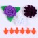 Set for creativity: Decor made of felt and a set of beads "Flower bouquet"