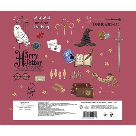 Sketchbook. Harry Potter. Collection "Cute Kids" solid binding, 96 pages, 24x20 cm-1