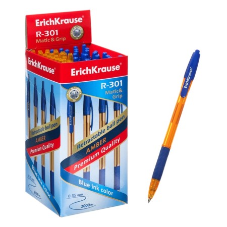 Automatic ball, Erichkrause, R-301 Matic & Grip Amber Node 0.7 mm, blue-8