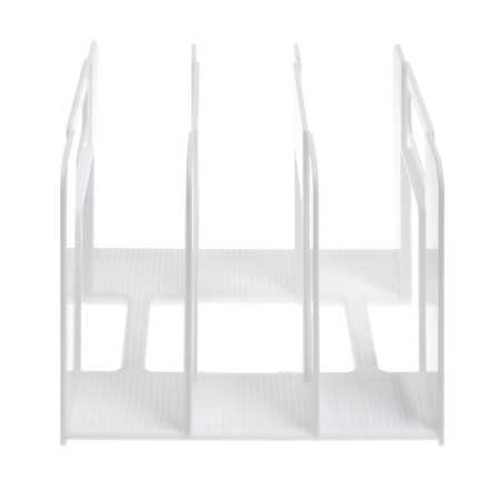 Vertical paper tray, 3 compartments, Erichkrause Techno Classic, White-1